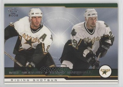 2001-02 Pacific Riding Shotgun Mike Modano Grant Marshall #409 HOF 9v2