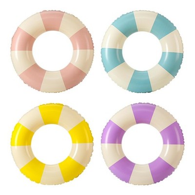 Macaron Pastell Aufblasbarer Schwimmring Erwachsene Kinder Verdickt Pool Schwimmer Strand