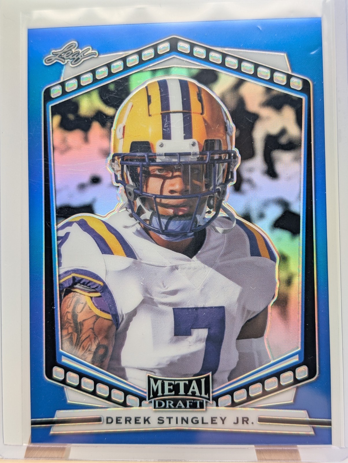 2022 Leaf Metal Draft Derek Stingley Jr. #BA-DS1 Blue
