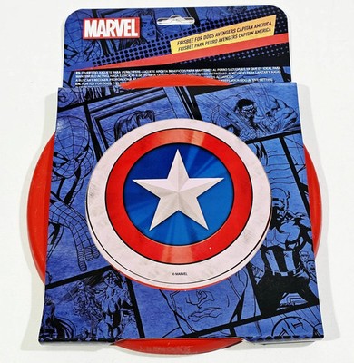 MARVEL AVENGERS Merchandise CAPTAIN AMERICA'S SCHILD HUNDE FRISBEE Neu! Ø 23 cm