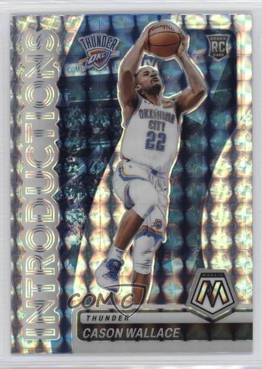 2023-24 Panini Mosaic Introductions Mosaic Prizm Cason Wallace #9 1dh2