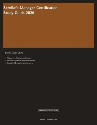Meridian Certification  ServSafe Manager Certification Study Guide (Taschenbuch)