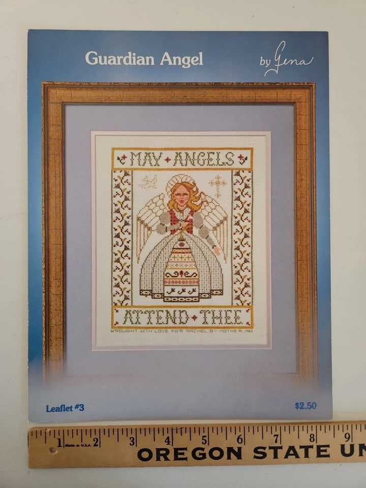 Needleart by Gena GUARDIAN ANGEL Counted Cross Stitch Pattern Leaflet #3 - Image 2 of 4