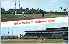 Postcard Fort Lauderdale FL Yankee Stadium Baseball Winter Training MLB P15M