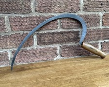 Antique Early Reaping Hook Garden Sickle Scythe Billhook Slasher Grass Old Tool