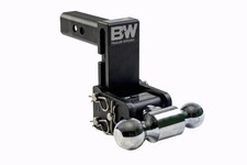 Bw Tow Stow 2-ball Mount For 2 Hitch Receiver 5 Drop Ts10037b