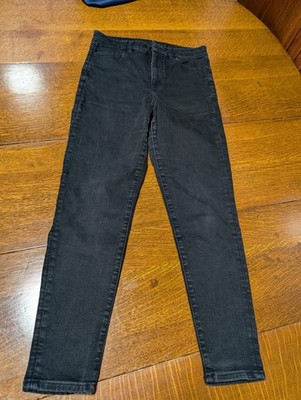 American Eagle Outfitters High Rise Skinny Jeans Black Stretch  Size 8 Short