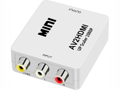 HDMI Adapter - Mini AV to HDMI Audio Konverter für Wii / PS / XBOX 1080p
