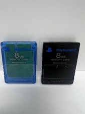 2x Sony PS2 8Mb Memory Card For PlayStation 2, WORKING