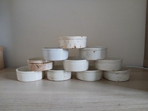 10 Old English Ironstone Stoneware Pots