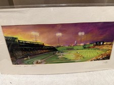 Rare Fenway Park By Yei Fang MLB Baseball Boston Red Sox 20x10 Artist Signed