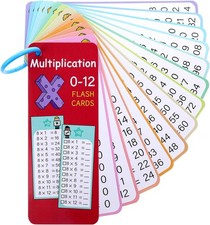 14pcs Multiplication Flash Cards 0-12 Times Table Flash Cards Math Flashcards fo