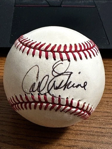 CARL ERSKINE 3 SIGNED AUTOGRAPHED ONL BASEBALL!  Dodgers!