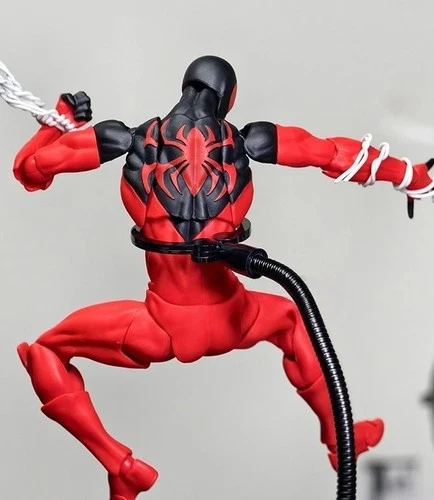 Mess Toys Scarlet Neighbor Kaine Parker Spider-Man 1/12 Action Figure USA STOCK image 11