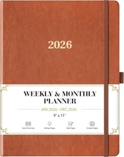 2026 Planner - 2026 Planner Weekly and Monthly, Jan.2026 - Dec.2026, 9" x 11", W