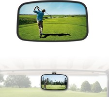 Golf Cart Rear View Mirror, Large Radian Extra Wide Panoramic Center Convex Rear