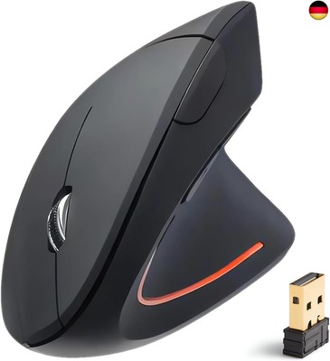 Gubbett 2.4G Wireless Vertical Mouse, Ergonomic Wireles Mouse, DPI 5 Buttons