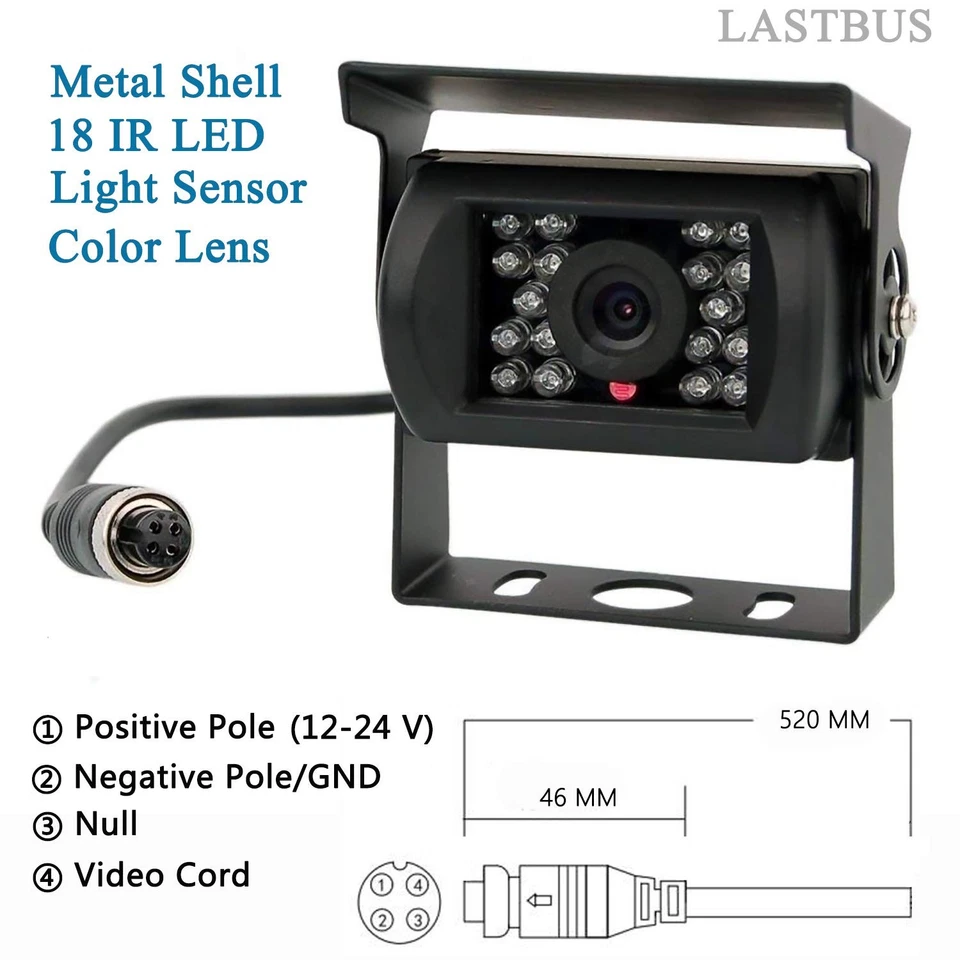 Backup Camera, Reversing Camera, Waterproof Night Vision Wide View Angle Rear... - Image 3 of 4