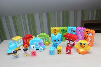 LEGO DUPLO  10954 Zahlenzug + 10885 Tierpuzzle + 10858 Tiere * 3 Sets komplett