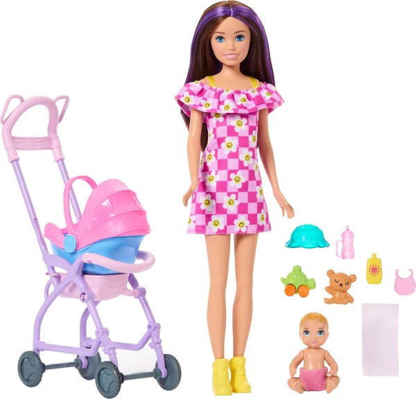 Barbie Skipper Babysitters Inc. Spielset Mit BrüNetter Puppe, Blonde (Us Import)-image