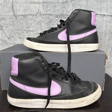 Nike Blazer Mid  77 GS 6.5Y Black/fuchshia Glow-hyper Pink