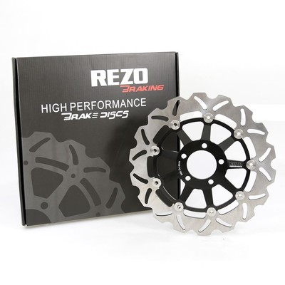 Rezo gewellte Bremsscheibe vorne für Kawasaki W 650 99-07