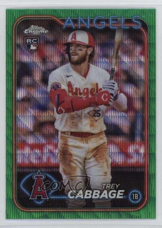 2024 Topps Chrome Green Wave Refractor /99 Trey Cabbage #226 17cp