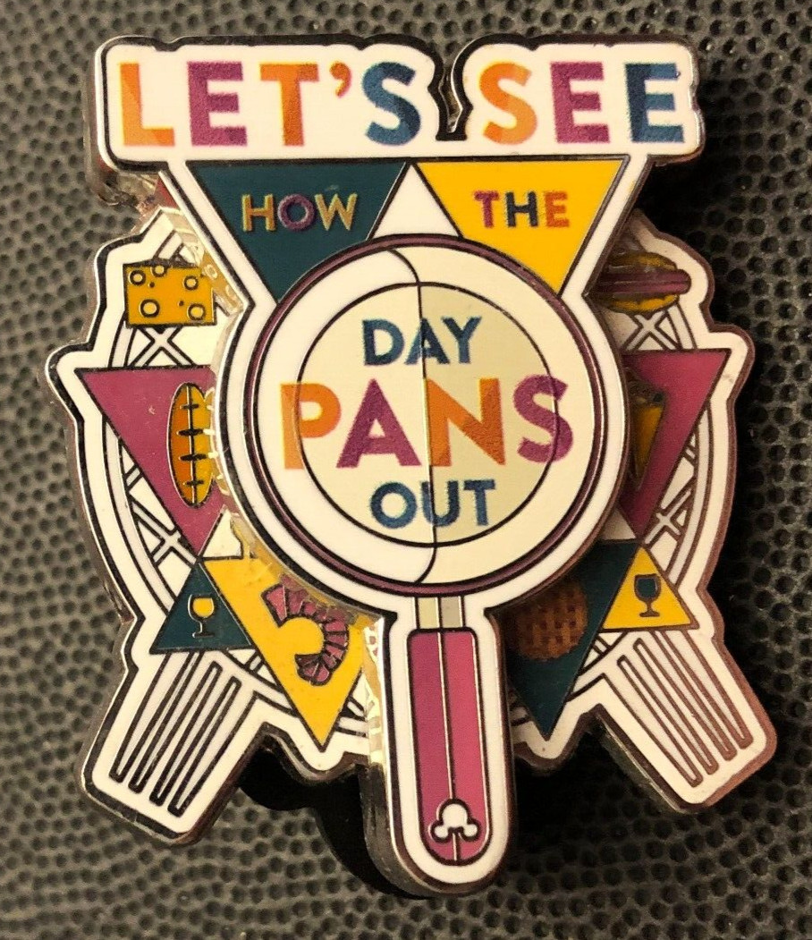 Disney pin 153620 Epcot Food and Wine Lets See How The Day Pans Out Spaceship