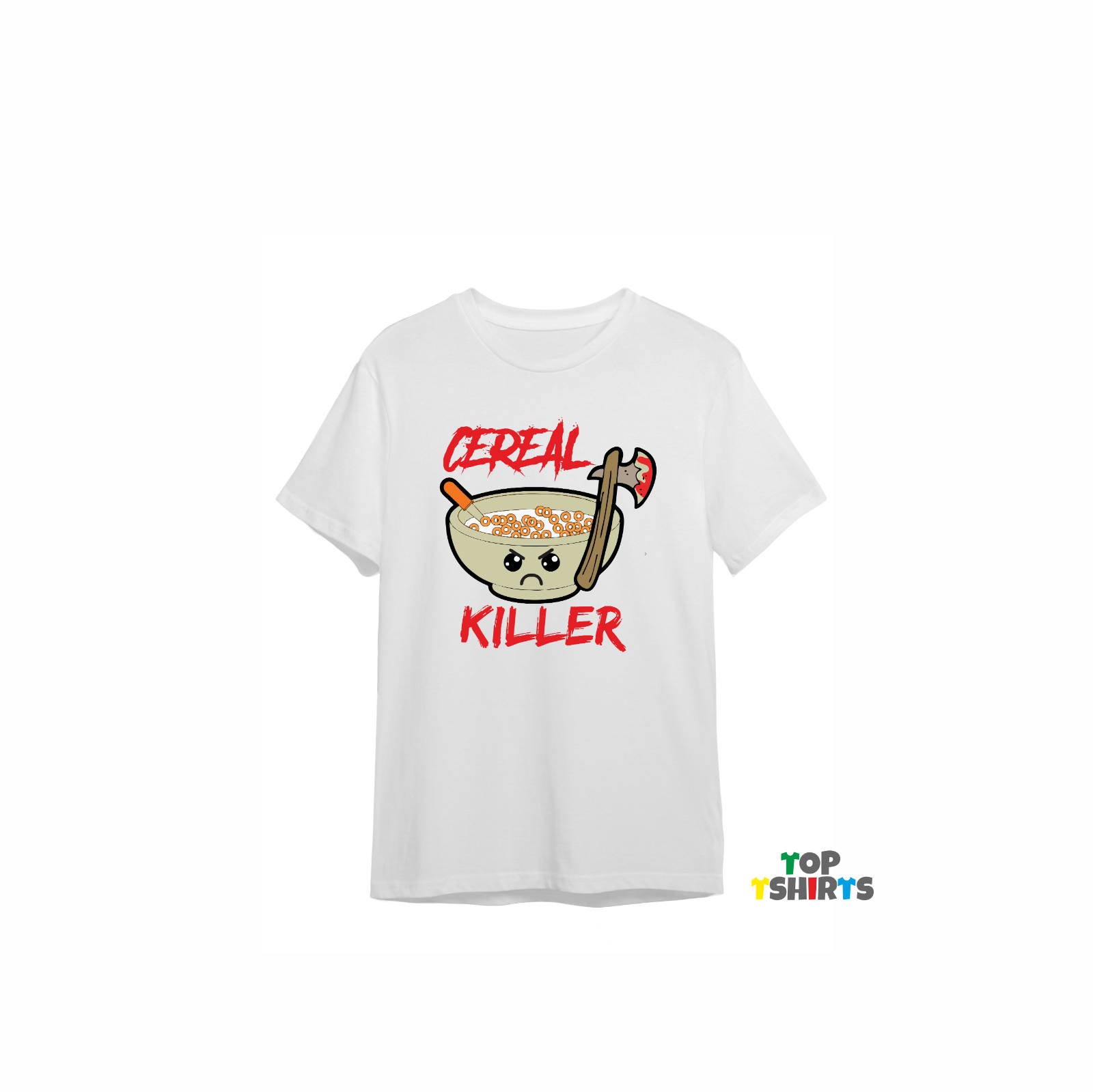 Cereal Killer Funny Tshirt Joke Mens Birthday T Shirt
