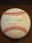 Bobby Thomson signed baseball autographed NL national league ball Shot Heard The