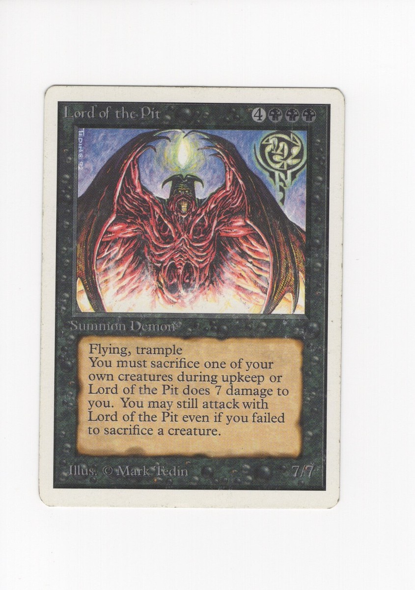 Lord of the Pit Unlimited HP MTG Magic the Gathering | eBay