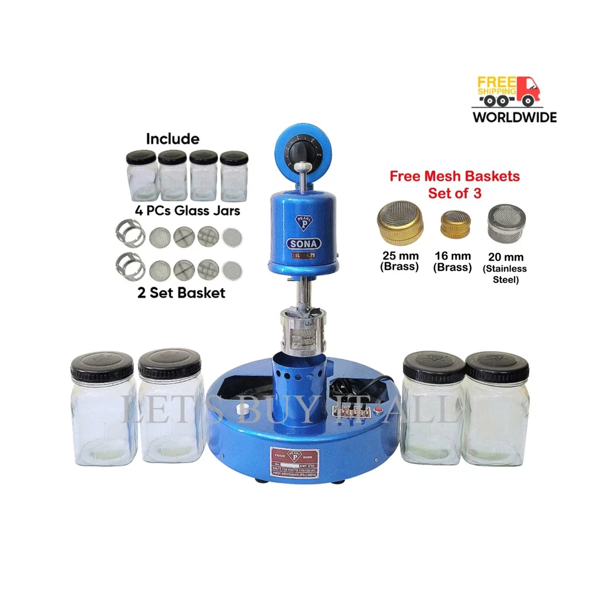 Watch Cleaning Machine Sona Model 220 Volt Sona Watch Cleaning Machine 220Volt
