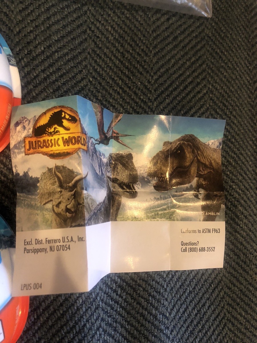 Set Of 8 Kinder Joy JURASSIC WORLD DOMINION 2022 complete sets of