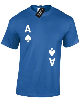 ACE SPADES HERREN T-SHIRT GAMING KARTENPAKET GLÜCKSSPIEL LEMMY NEUHEIT GESCHENK S-XXXL