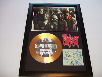 SKIPKNOT  SIGNED  DISC  FRAMED 25