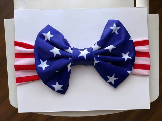 4th of july baby headband
