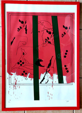 Litografia numerata firmata a mano Tano Festa da Michelangelo in cornice