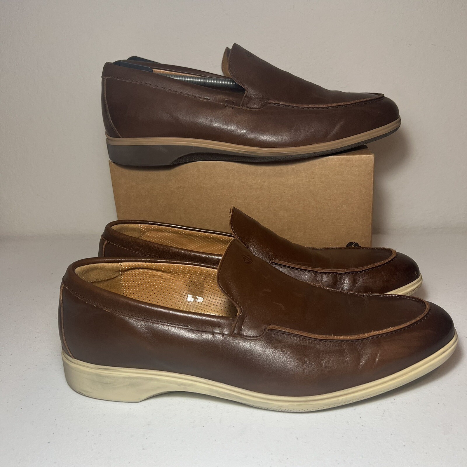 Amberjack The Mocassino in pelle marrone taglia 15 lotto di 2 paia