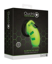 Shots Ouch 3.5" Model 20 C*ck Cage - Glow In The Dark