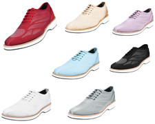 LIBERTYZENO Mens Textile $ Suede Print Lace up Designer Formal Casual Shoes