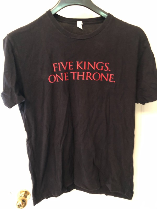 Game of Thrones Tee-SHirt (T-shirt) Five Kings One Throne