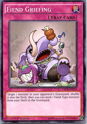 Fiend Griefing CROS-EN076 Yu-Gi-Oh! Card Light Play 1st Edition