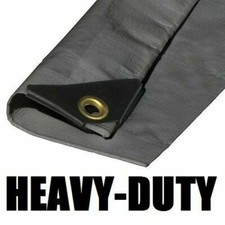20'X22' EXTRA Heavy Duty 12 mil Silver Tarp 3 Ply Coated Reinforced Canopy 6 oz