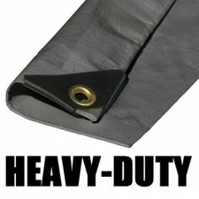 20'X22' EXTRA Heavy Duty 12 mil Silver Tarp 3 Ply Coated Reinforced Canopy 6 oz