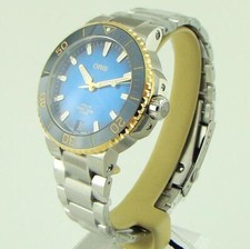 New 2026 Oris Aquis Date Blue Dial Gold 41mm 01 400 7769 6355-07 8 22 09PEB 3