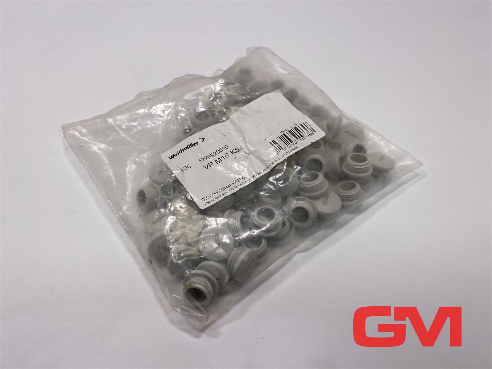 Ve 100x Weidmüller Closure Screw VP M16 K54 Blanking Plug 1776920000