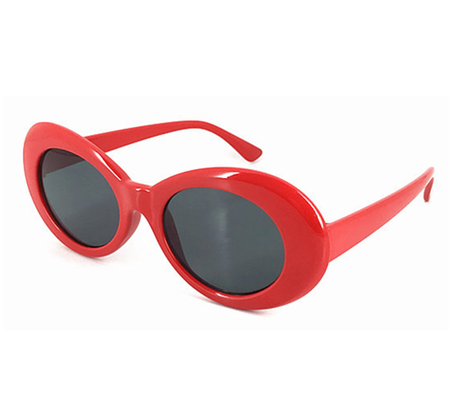 Kurt Cobain Occhiali Da Sole Costume Tonalità Rosso Ovale Grunge NIRVANA  specifiche | eBay