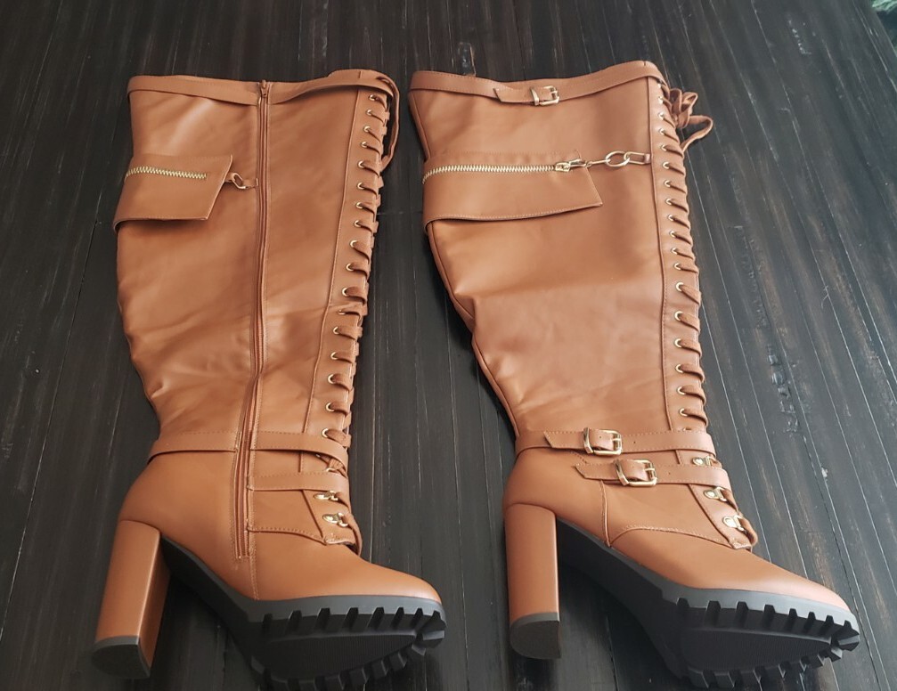 Shoedazzle Remi Shoe Dazzle Thigh High Boots Thigh Remi Lace Up