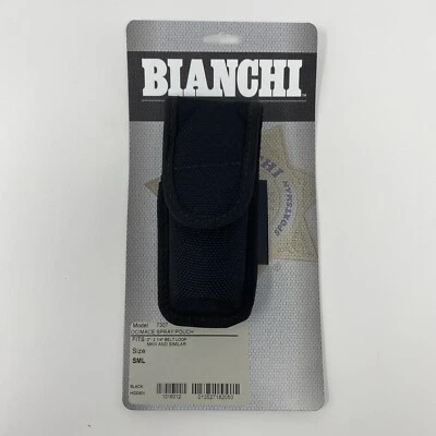 Bianchi 18205 7307 Series AccuMold Mace/Pepper Spray Holder Small Black Hidden
