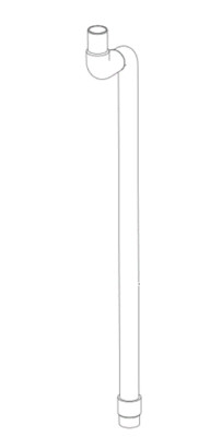 Nilfisk Saugschlauch zum Saugfuß Saugbalken Abstreifer 1000 mm SC500 53R 53B Rev